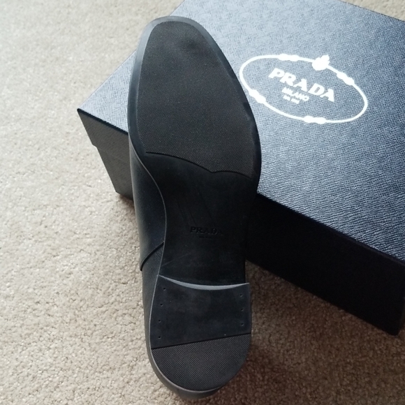 Prada Mens Size 11M Saffiano Nero Boot - Picture 6 of 7